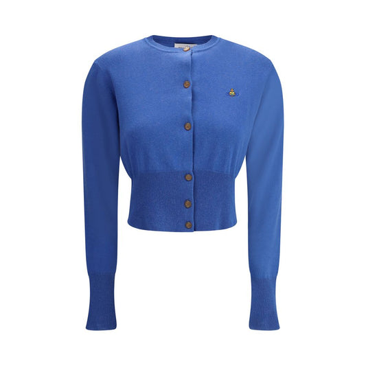 Vivienne Westwood Blue Cotton Cardigan Vivienne Westwood