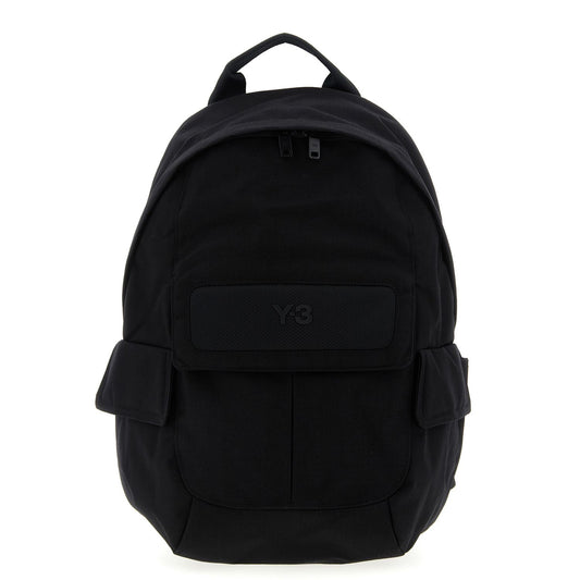 Y-3 Black Polyamide Backpack 1728,72470364320,Backpacks - Bags,Bags,Black,Men,New with tags,Y-3