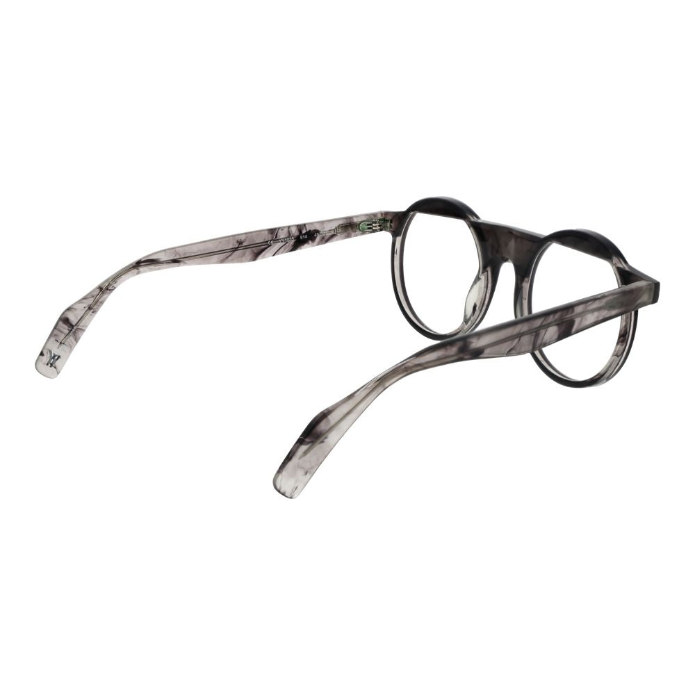 Yohji Yamamoto Gray Plastic Glasses (Frames) Yohji Yamamoto