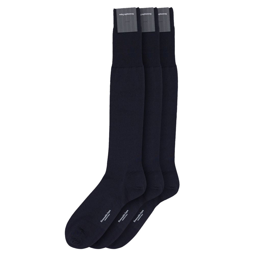ZEGNA Navy Blue Wool Socks 1728,40-41,45-46,67397976224,Clothing,Men,Navy Blue,New with tags,Socks - Underwear - Clothing,Underwear - Clothing,ZEGNA