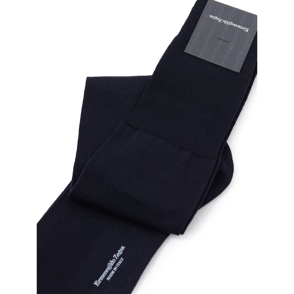 ZEGNA Navy Blue Wool Socks 1728,40-41,45-46,67397976224,Clothing,Men,Navy Blue,New with tags,Socks - Underwear - Clothing,Underwear - Clothing,ZEGNA