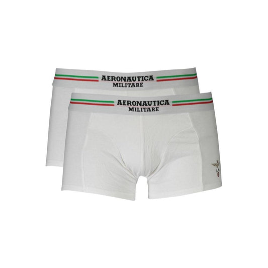 Aeronautica Militare White Cotton Underwear white-cotton-underwear-4