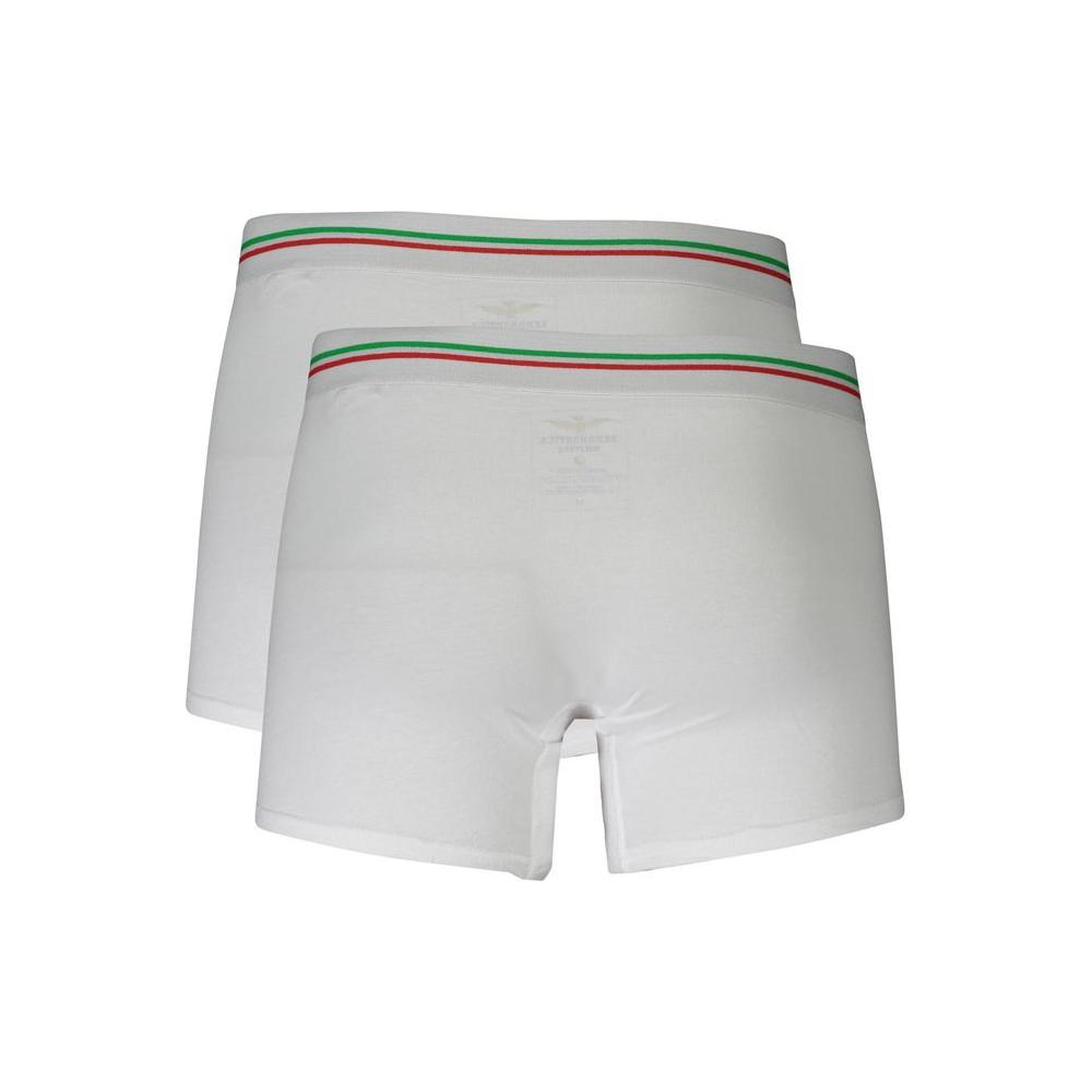 Aeronautica Militare White Cotton Underwear white-cotton-underwear-12