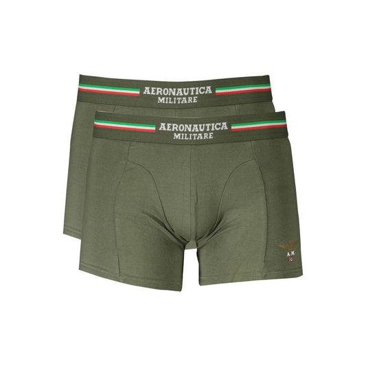 Aeronautica Militare Green Cotton Underwear green-cotton-underwear-1