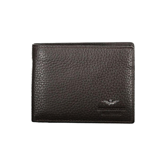 Aeronautica Militare | Elegant Two-Compartment Leather Wallet| McRichard Designer Brands   
