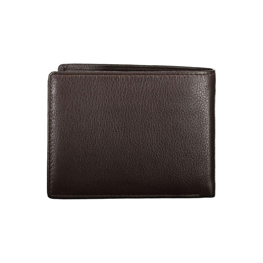 Aeronautica Militare | Elegant Brown Leather Wallet with Logo| McRichard Designer Brands   