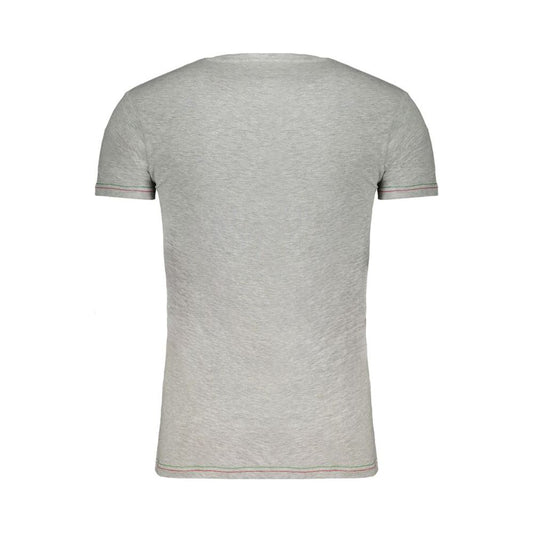 Aeronautica Militare Gray Cotton T-Shirt gray-cotton-t-shirt-43
