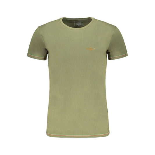 Aeronautica Militare Green Cotton T-Shirt green-cotton-t-shirt-108