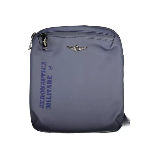 Aeronautica MilitareSleek Blue Shoulder Bag with Contrasting DetailsMcRichard Designer Brands£99.00