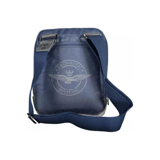 Aeronautica Militare Blue Contrast Detail Shoulder Bag blue-contrast-detail-shoulder-bag