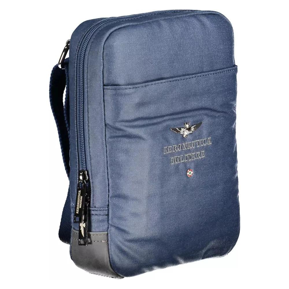 Aeronautica Militare Blue Contrast Detail Shoulder Bag blue-contrast-detail-shoulder-bag