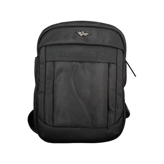Aeronautica Militare Exclusive Black Shoulder Bag with Contrasting Details exclusive-black-shoulder-bag-with-contrasting-details