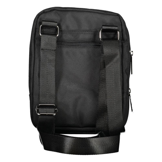 Aeronautica Militare Sleek Black Versatile Shoulder Bag sleek-black-versatile-shoulder-bag