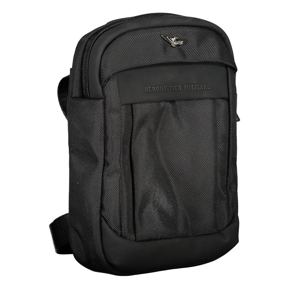 Aeronautica Militare | Exclusive Black Shoulder Bag with Contrasting Details| McRichard Designer Brands   