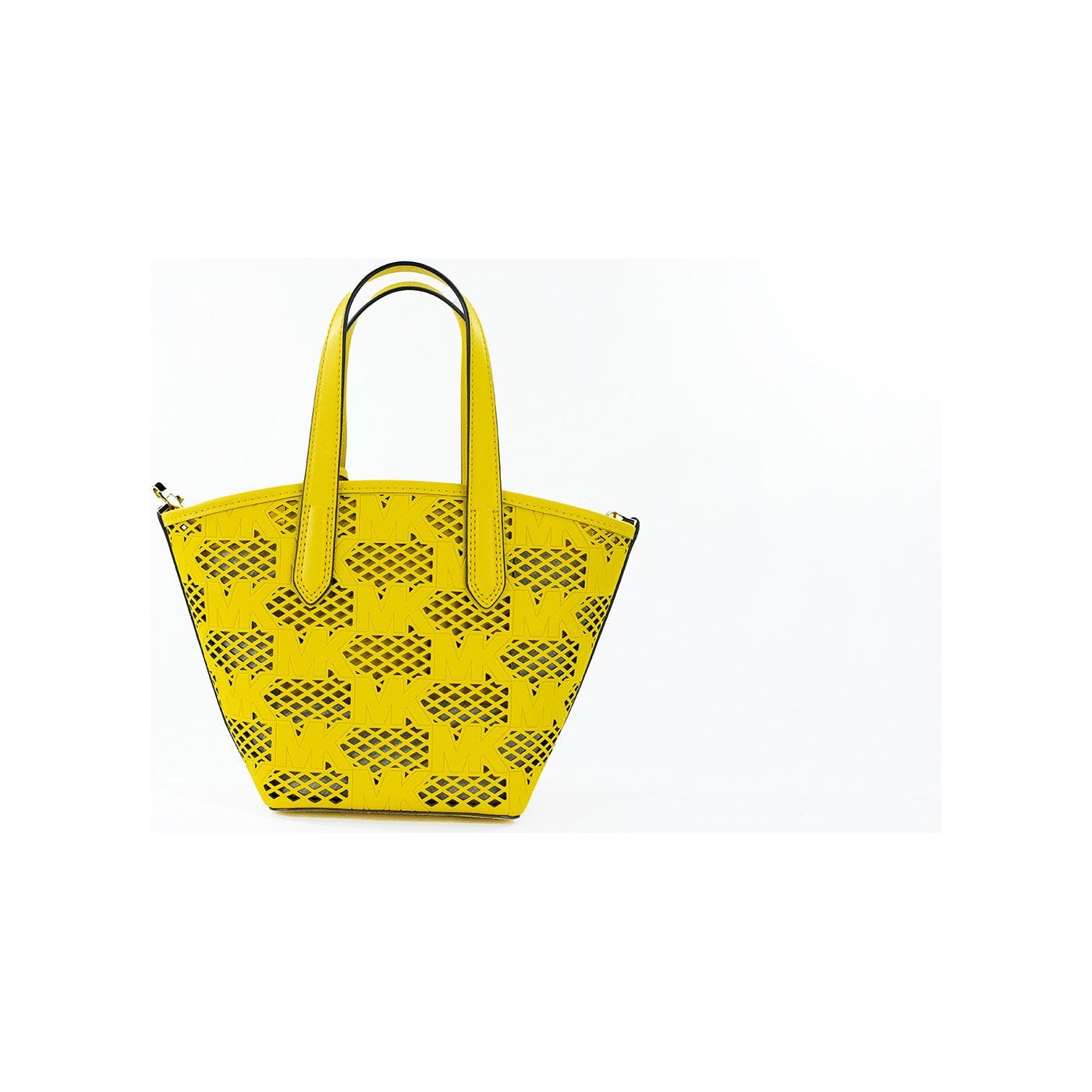 Michael Kors Kimber Small Daffodil Leather 2-in-1 Zip Tote Messenger Bag Purse kimber-small-daffodil-leather-2-in-1-zip-tote-messenger-bag-purse
