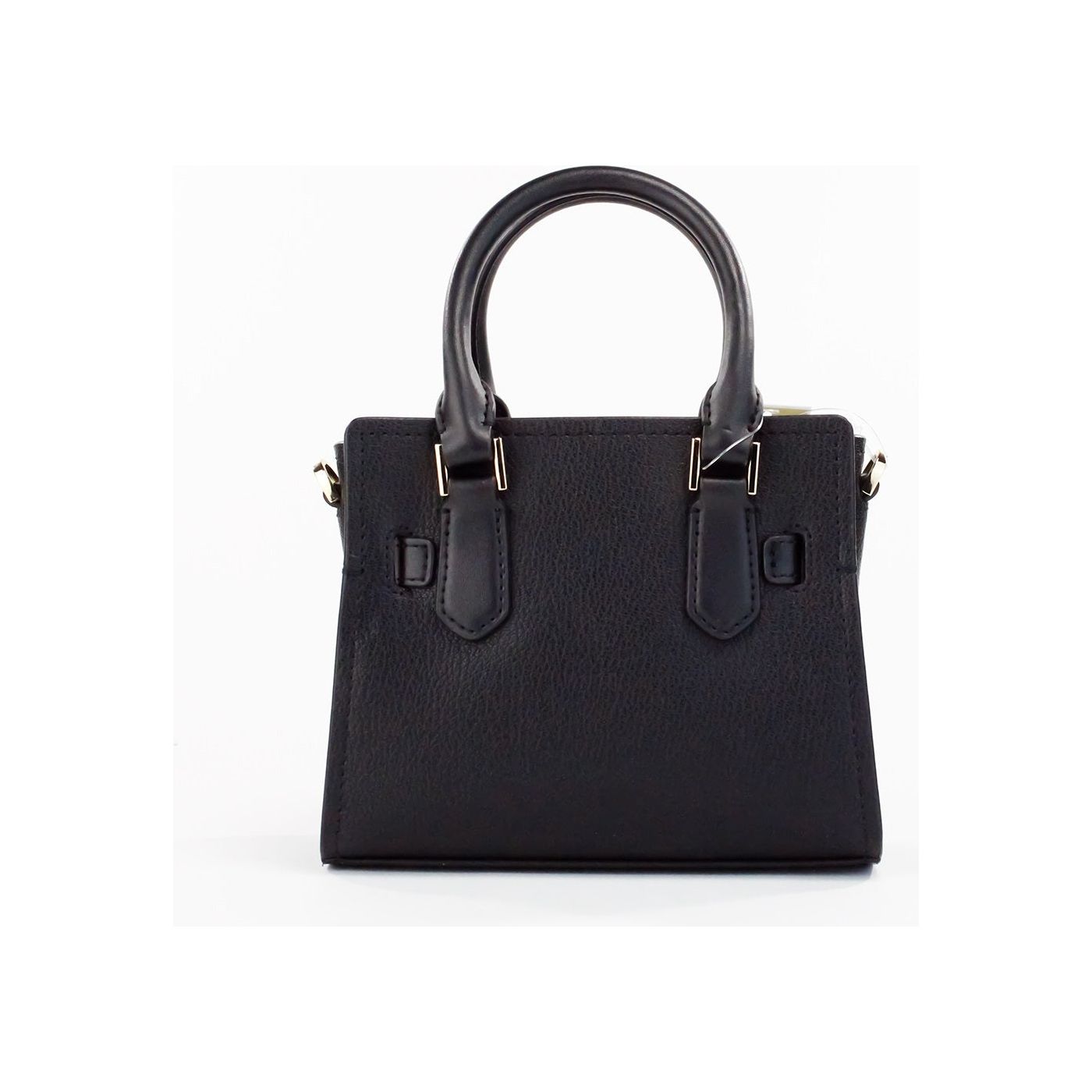 Michael Kors | Hamilton XS Small Black Grained Leather Satchel Crossbody Bag Purse| McRichard Designer Brands   