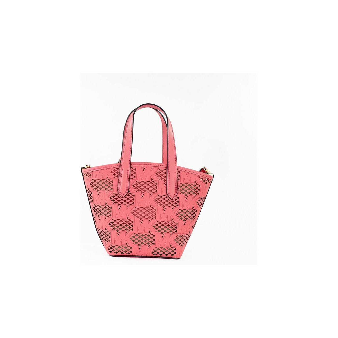 Michael Kors | Kimber Small Tea Rose Leather 2-in-1 Zip Tote Messenger Bag Purse| McRichard Designer Brands   