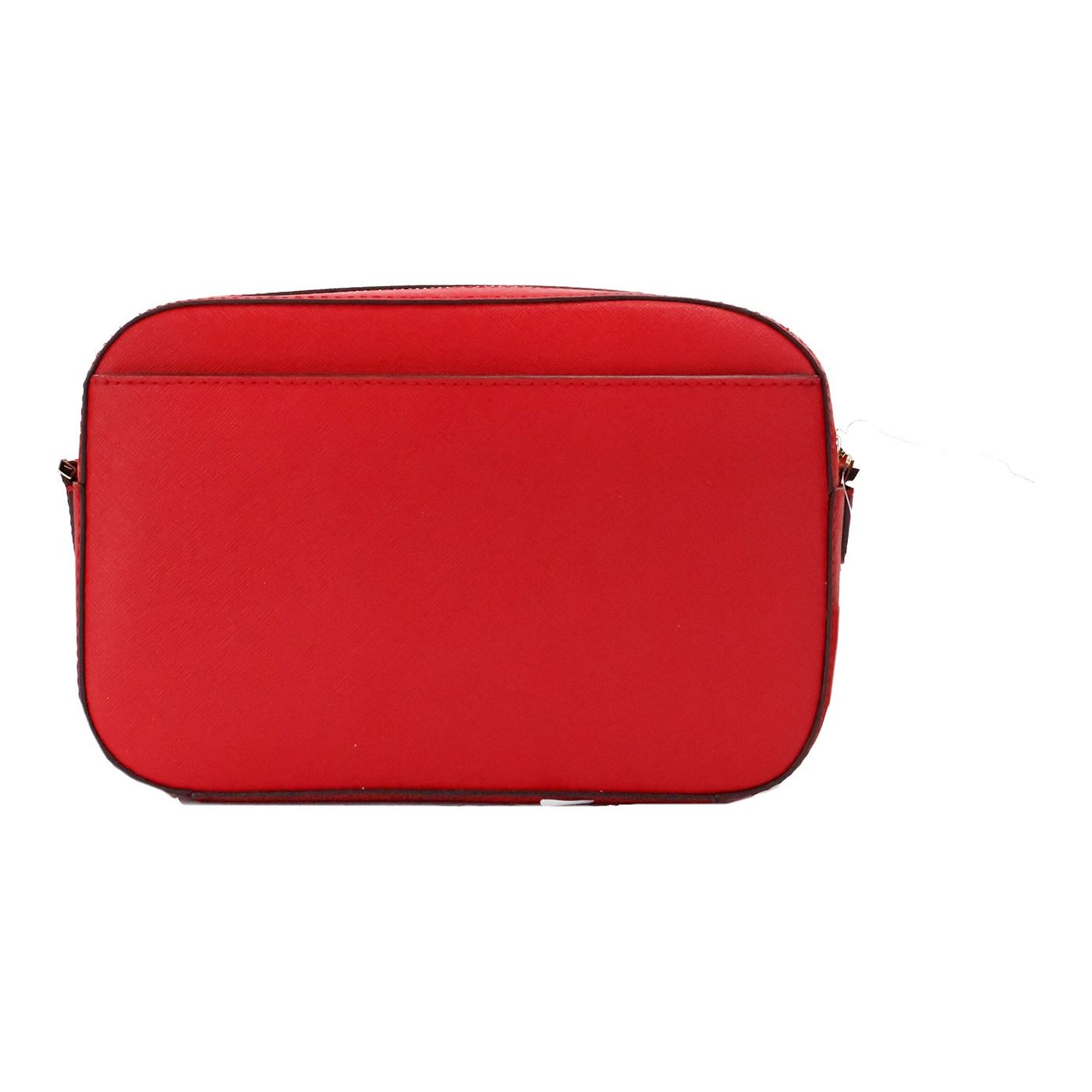 Michael Kors | Jet Set Large East West Bright Red Leather Zip Chain Crossbody Bag| McRichard Designer Brands   