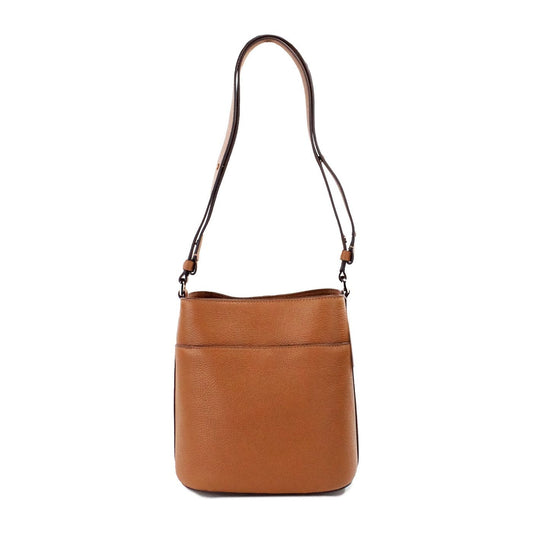 Kate Spade | Leila Small Warm Gingerbread Leather Bucket Shoulder Crossbody Bag| McRichard Designer Brands   