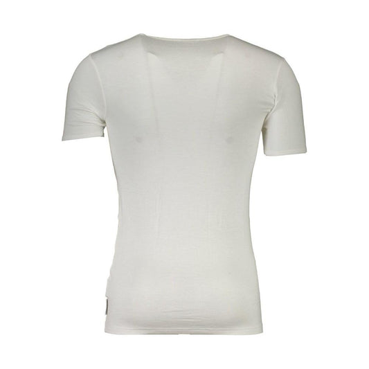 Bikkembergs White Elastane T-Shirt white-elastane-t-shirt