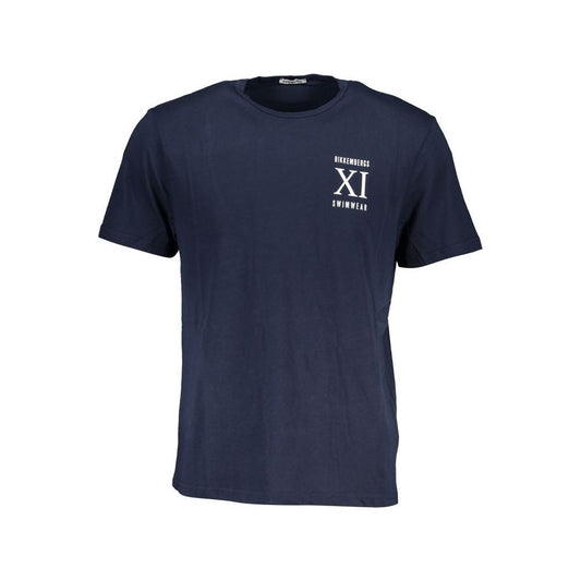 Bikkembergs Blue Cotton T-Shirt blue-cotton-t-shirt-168