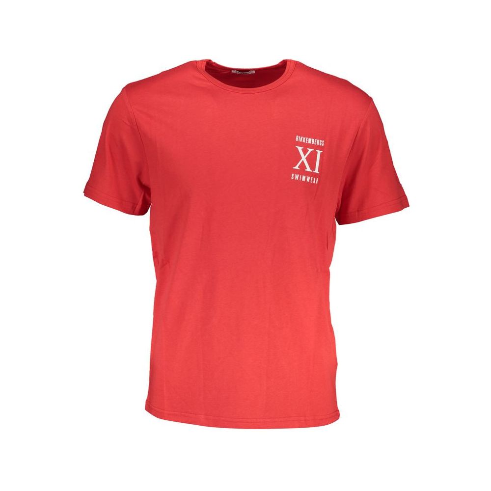 Bikkembergs Red Cotton T-Shirt red-cotton-t-shirt-70