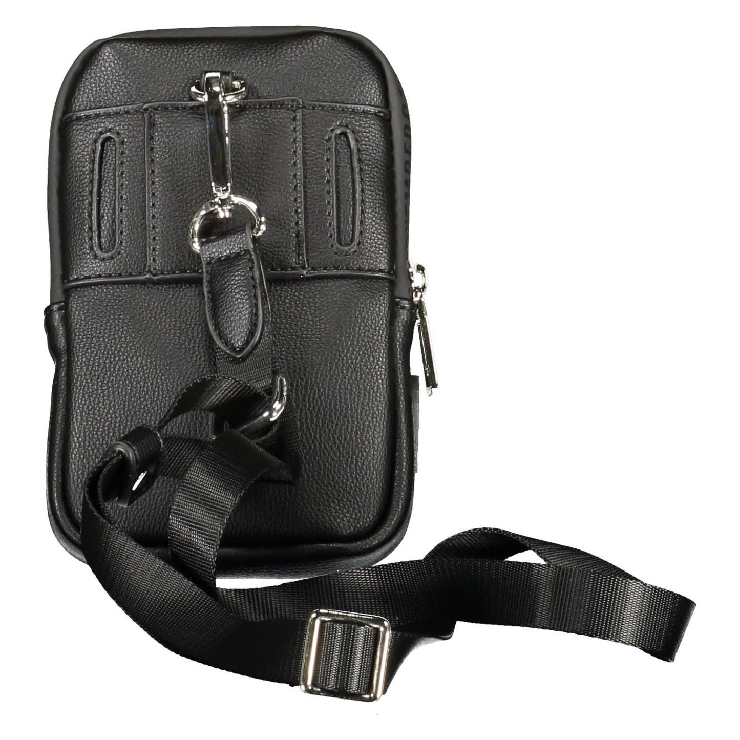 Bikkembergs Sleek Black Polyethylene Shoulder Bag sleek-black-polyethylene-shoulder-bag
