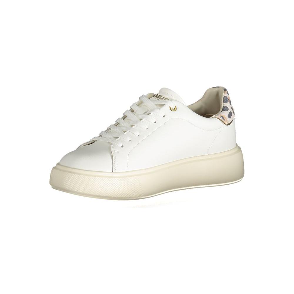 Blauer White Polyester Sneaker white-polyester-sneaker-19