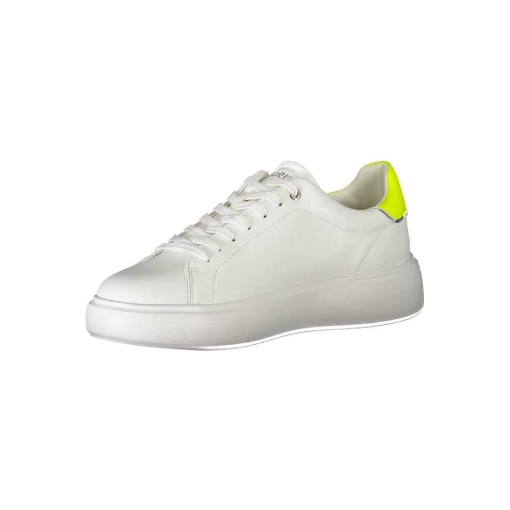 Blauer White Polyester Sneaker white-polyester-sneaker-21