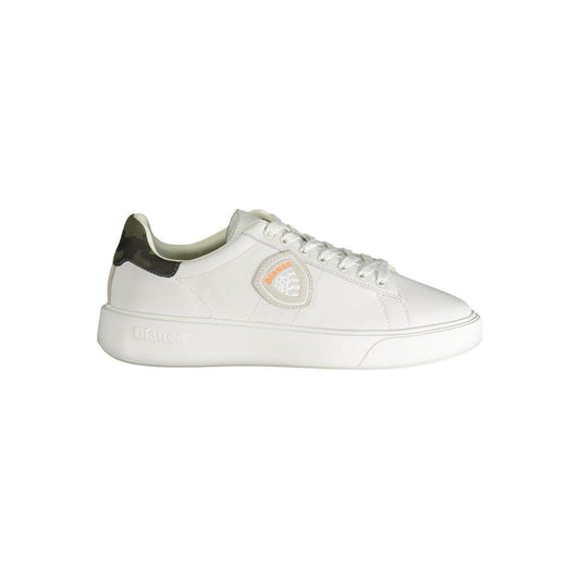 Blauer White Polyester Sneaker white-polyester-sneaker-11