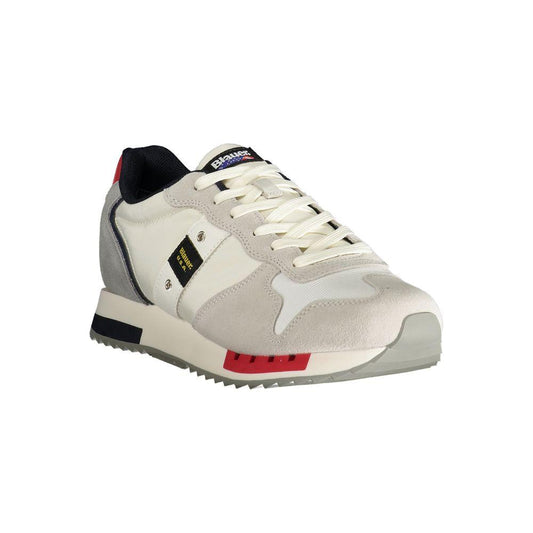 Blauer White Polyester Sneaker white-polyester-sneaker-17