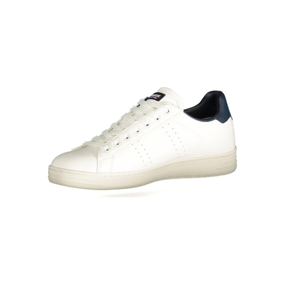 Blauer White Polyester Sneaker white-polyester-sneaker-5
