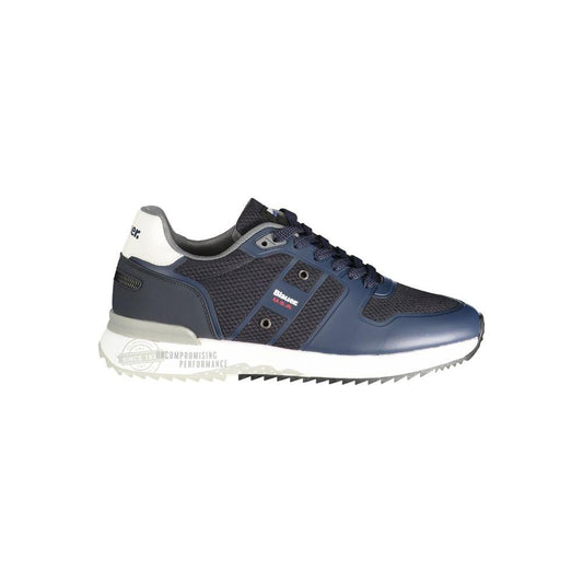 Blue Polyester Sneaker