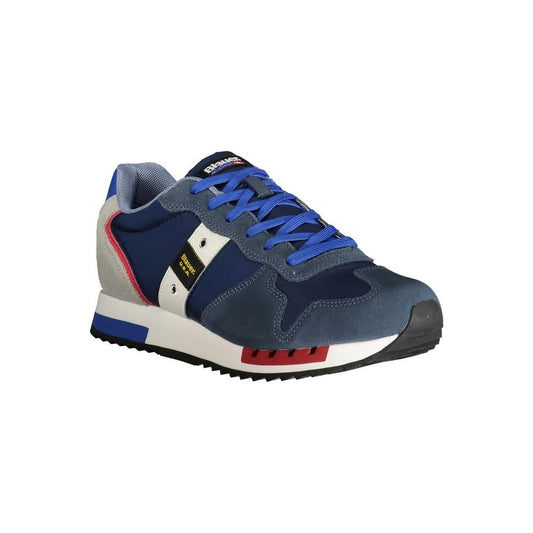 Blauer Blue Polyester Sneaker blue-polyester-sneaker-9
