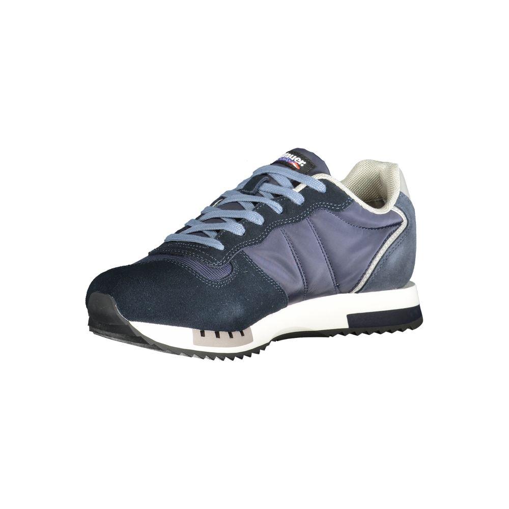 Blauer Blue Polyester Sneaker blue-polyester-sneaker-10
