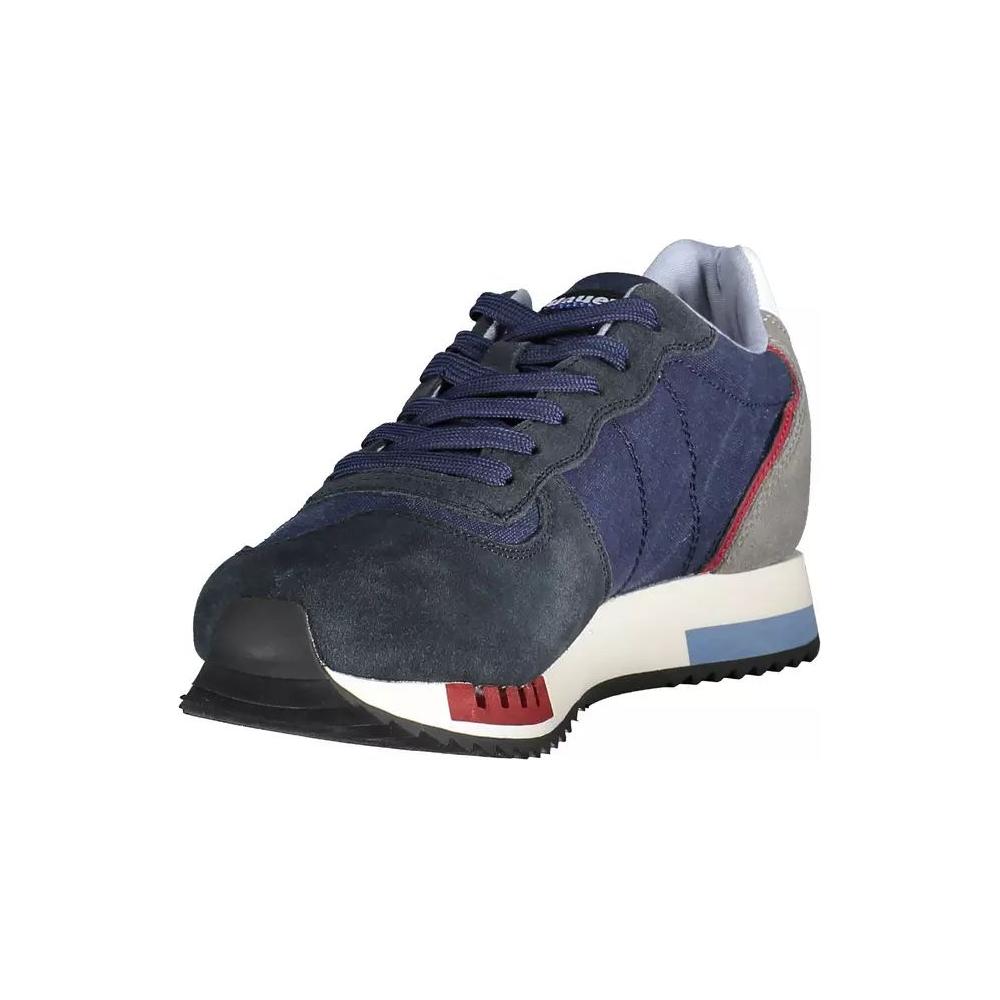 Blauer Chic Blue Sports Sneakers with Contrasting Accents chic-blue-sports-sneakers-with-contrasting-accents