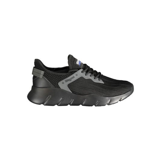 Blauer Black Polyester Sneaker black-polyester-sneaker-22