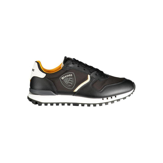 Blauer Black Polyester Sneaker black-polyester-sneaker-19
