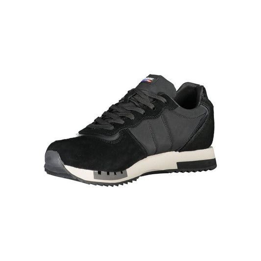 Blauer Chic Black Lace-up Sneakers with Contrast Detail chic-black-lace-up-sneakers-with-contrast-detail-1