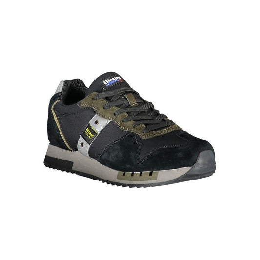 Blauer Sleek Black Sports Sneakers with Contrast Accents sleek-black-sports-sneakers-with-contrast-accents