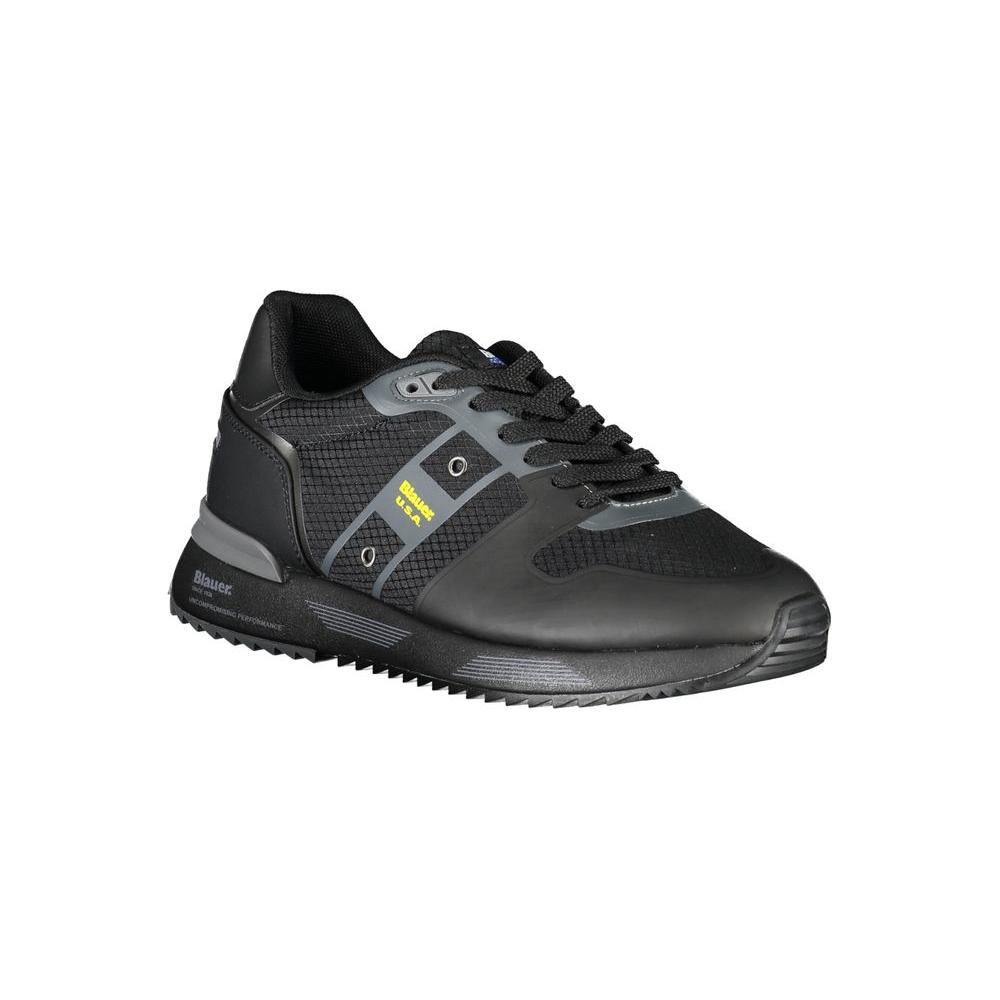 Blauer Sleek Black Sneakers with Contrast Accents sleek-black-sneakers-with-contrast-accents-1