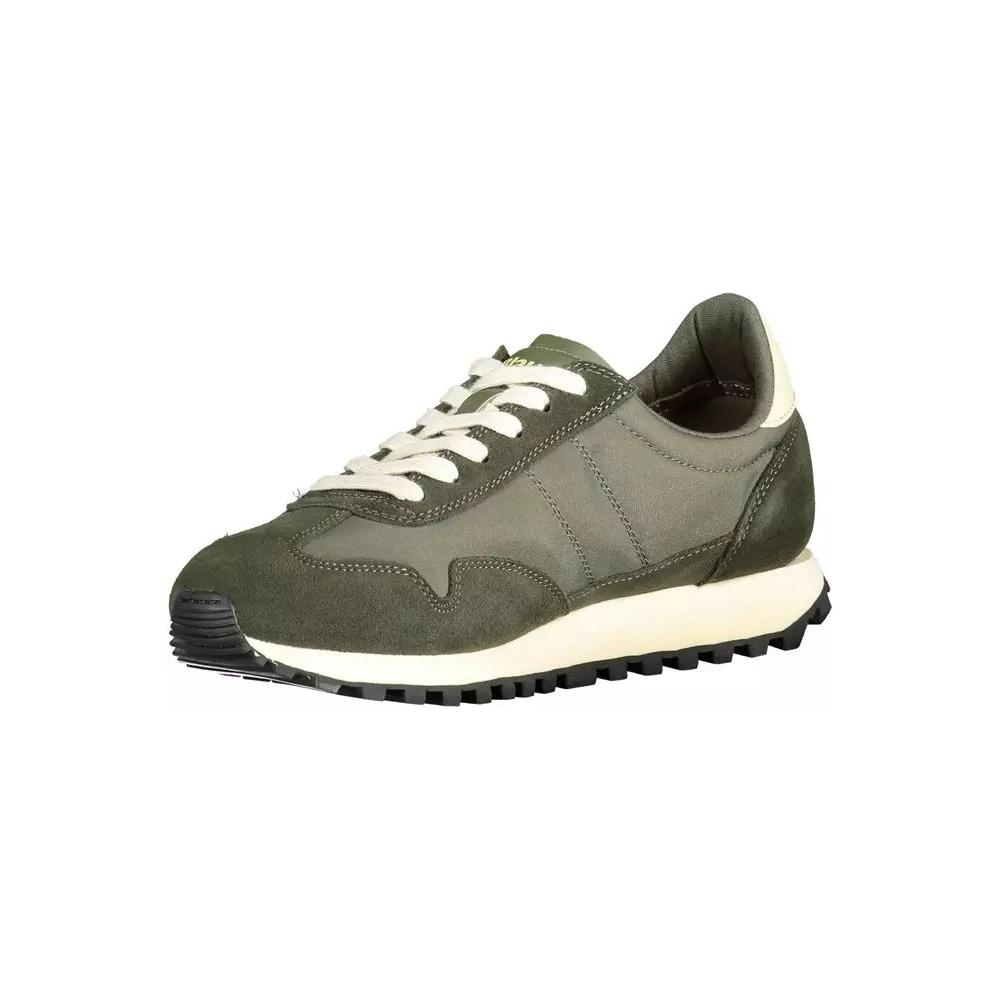 Blauer Sporty Green Lace-Up Sneakers with Contrast Detailing sporty-green-lace-up-sneakers-with-contrast-detailing