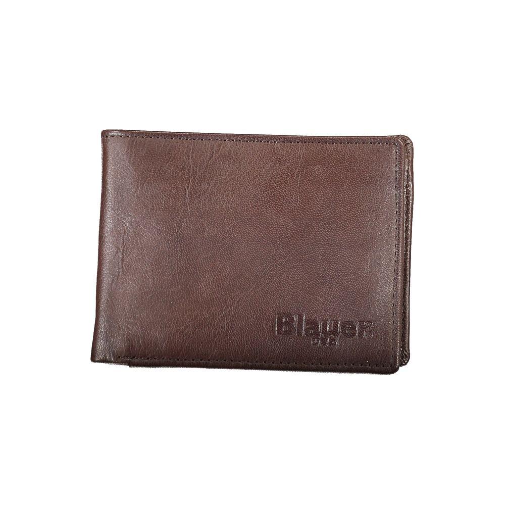 Blauer | Elegant Leather Bi-Fold Men's Wallet| McRichard Designer Brands   