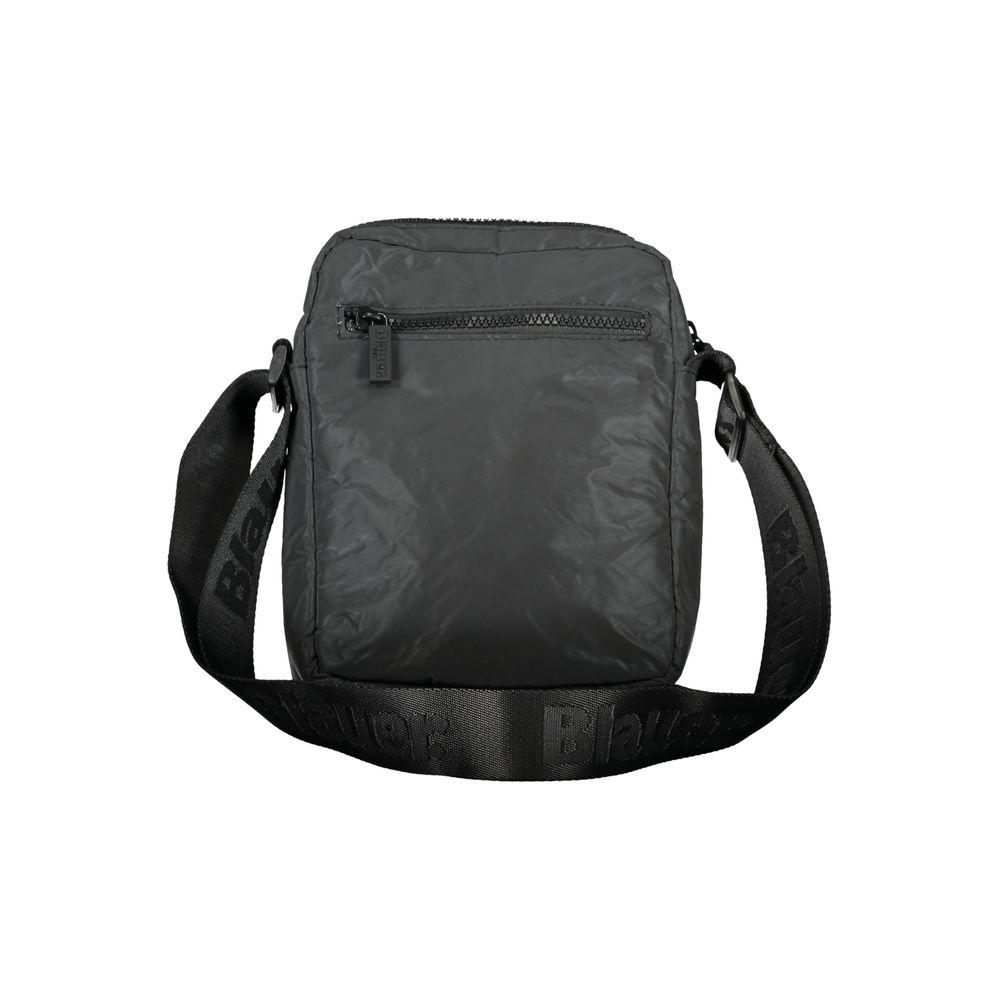 Blauer | Sleek Black Shoulder Bag with Adjustable Strap| McRichard Designer Brands   