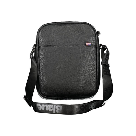 Blauer | Black Leather Shoulder Strap Bag| McRichard Designer Brands   