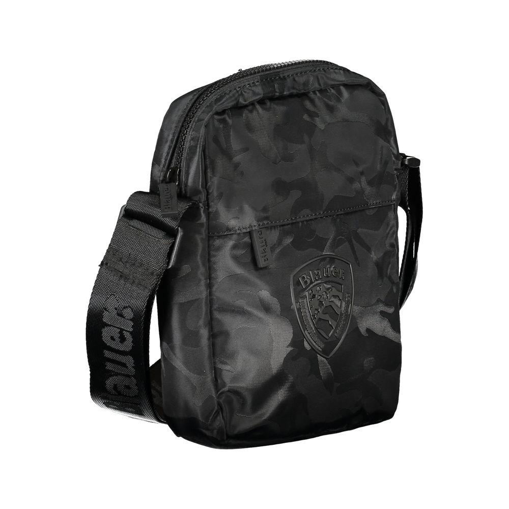 Blauer Sleek Black Shoulder Strap Bag with Pockets sleek-black-shoulder-strap-bag-with-pockets