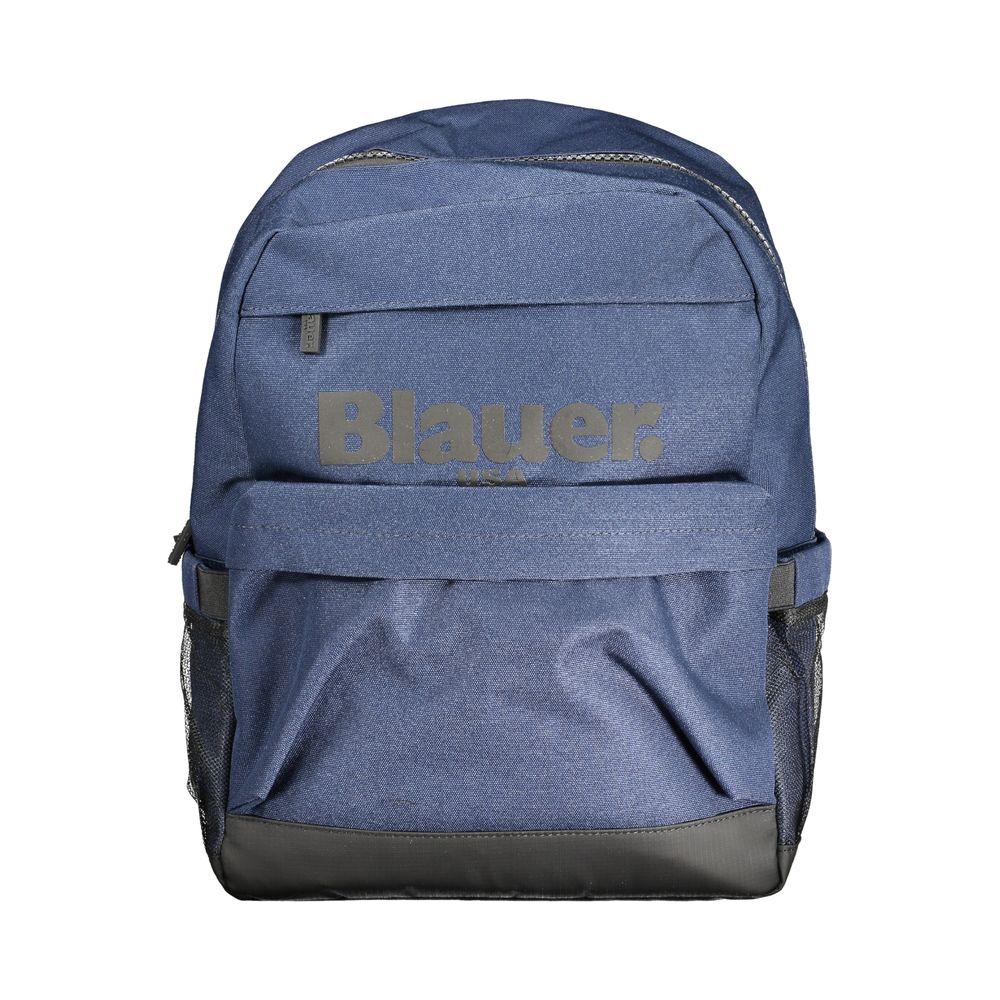 Blauer Blue Polyester Backpack blue-polyester-backpack-2