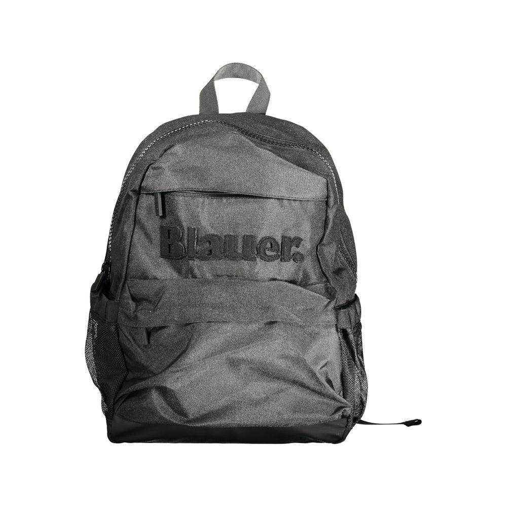 Blauer Black Polyester Backpack black-polyester-backpack-3