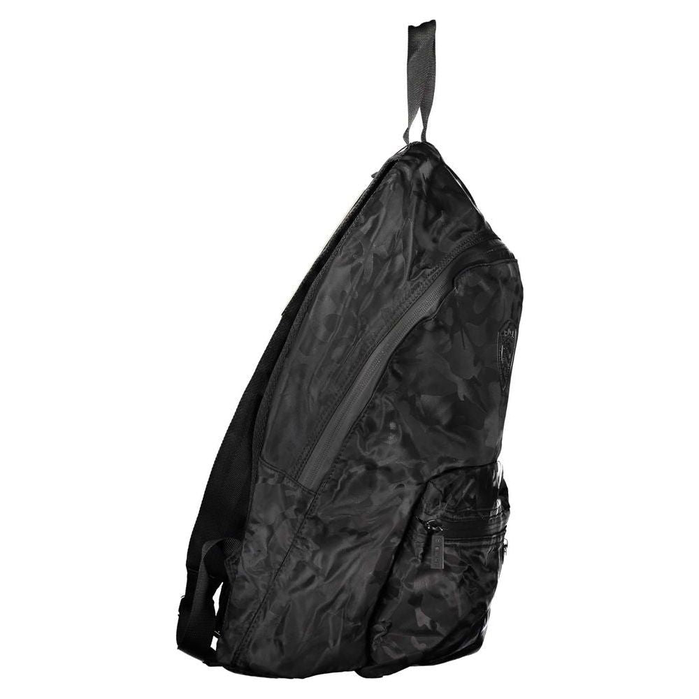 Blauer | Sleek Urban Black Backpack with Laptop Sleeve| McRichard Designer Brands   
