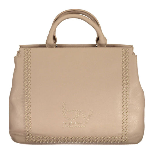 Beige Elegance Dual Compartment Handbag